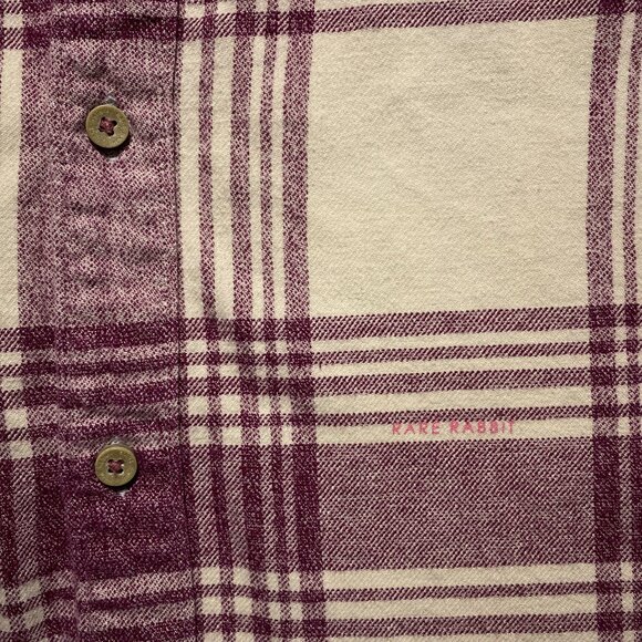 Men’s Rare Rabbit Venus “Pink” Flannel Maroon Small - Picture 3 of 6